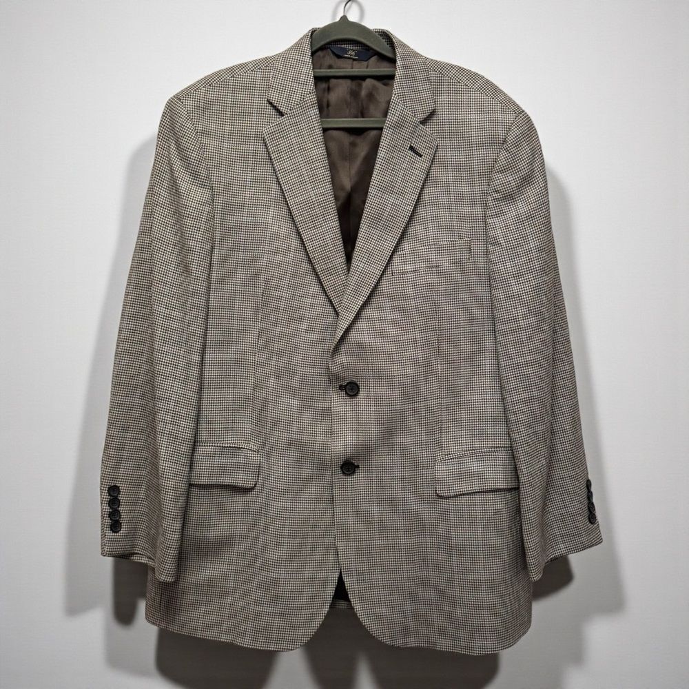 Brooks Brothers 346 Madison Fit Houndstooth Blazer
